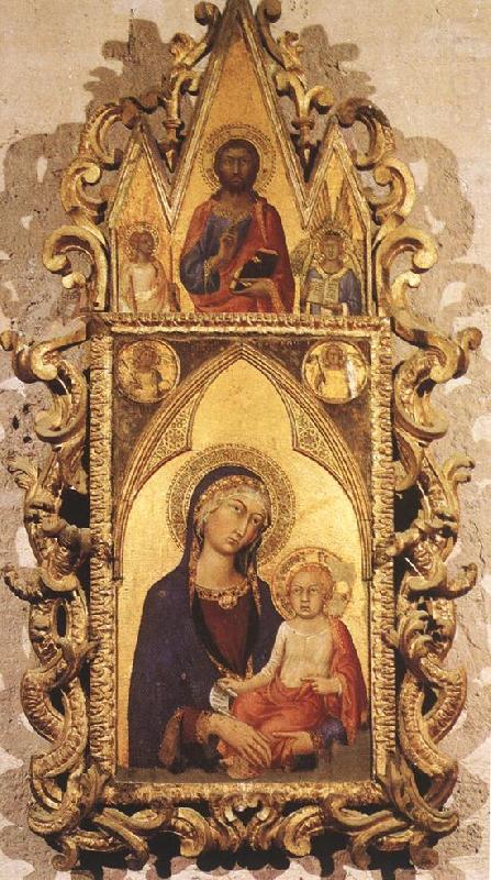 Madonna and Child with Angels and the Saviour, Simone Martini